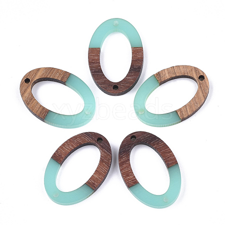 Resin & Walnut Wood Links connectors RESI-S367-08I-1