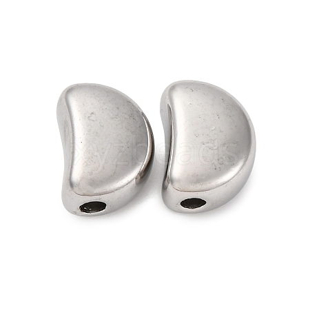 304 Stainless Steel Beads STAS-C128-02B-P-1
