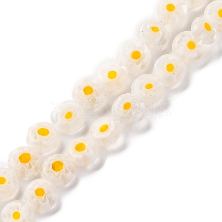 Handmade Millefiori Lampwork Beads Strands LS-LAMP-G164-11O-1