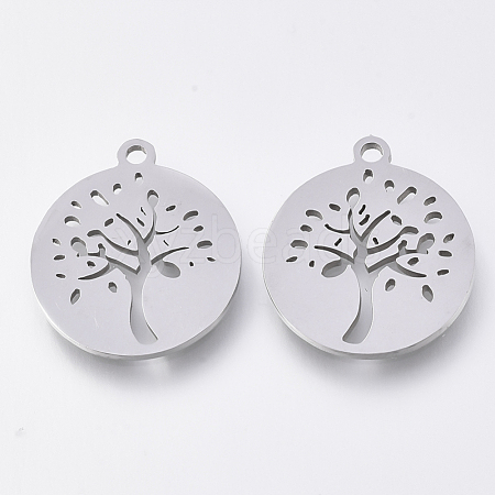 Non-Tarnish 201 Stainless Steel Pendants STAS-S110-056P-1