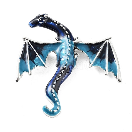 Dragon Alloy Brooch JEWB-K018-13AS-05-1