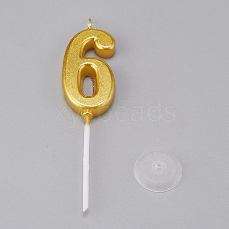 Paraffin Golden Candles DIY-K028-A-06-1