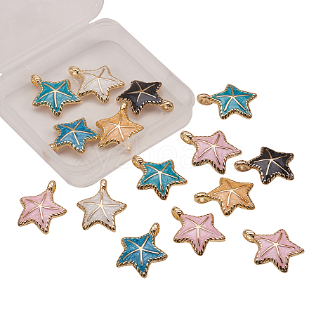 Alloy Enamel Pendants ENAM-CJ0001-33-1