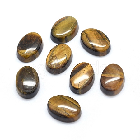 Natural Tiger Eye Cabochons G-O175-24C2-1