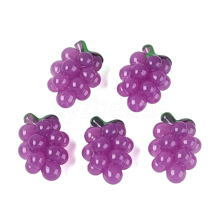 Imitation Jelly Effect Acrylic Beads OACR-N126-08A-1