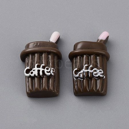 Opaque Cartoon Resin Drink Cabochons RESI-CJC0020-23-1