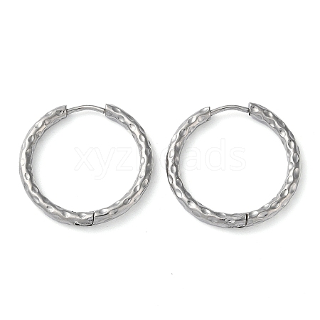 304 Stainless Steel Huggie Hoop Earrings EJEW-H111-02G-P-1