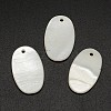 Oval Freshwater Shell Pendants X-SHEL-M005-33-1