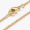 Brass Chain Necklaces MAK-L009-10G-1