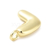 Rack Plating Brass Balloon Letter Pendants KK-C050-01G-L-2