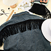 Faux Suede Fabric Tassel Ribbons OCOR-WH0109-110A-4