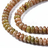 Natural Unakite Beads Strands G-S366-095-3