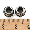 Retro 304 Stainless Steel European Beads STAS-B071-05AS-2