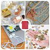 10Pcs Brocade Good Luck Fortune Drawstring Gift Blessing Bags PAAG-TADJ0001-01G-6