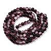 Crackle Baking Painted Imitation Jade Glass Beads Strands DGLA-T003-8mm-14-3