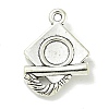 Tibetan Style Alloy Pendant Cabochon Settings TIBE-I026-6010AS-1