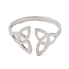 Non-Tarnish 304 Stainless Steel Open Cuff Ring RJEW-Z026-06P-2