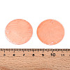 Spray Painted Natural Capiz Shell Disc Links Connector Charms SSHEL-T017-32G-3