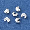 Brass Crimp Bead Cover X-KK-K383-07E-S-2