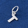 925 Sterling Silver Letter Charms STER-C012-01S-T-2