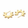 Rack Plating Brass Micro Pave Cubic Zirconia Stud Earrings for Women EJEW-H091-22G-2