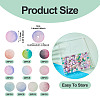 200Pcs 10 Colors Crackle Glass Beads Strands GLAA-TA0003-31B-5