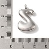 Non-Tarnish 304 Stainless Steel Pendants STAS-M017-08P-26-3