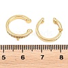 Brass Micro Pave Clear Cubic Zirconia Ear Cuff Findings KK-Z158-06G-3
