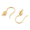 Brass Earring Hooks KK-G516-05G-2