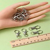 20Pcs Alloy Swivel Lobster Claw Clasps FIND-YW0001-55B-4