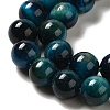 Dyed Natural Tiger Eye Beads Strands X-G-G102-A02-03-4