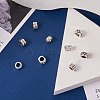 Kissitty 80Pcs 8 Style Zinc Alloy European Beads TIBEB-KS0001-05-13