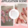 3Pcs 3 Colors Plastic Nail Art Stickers MRMJ-DJ0001-29-5