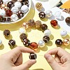 DIY Rugby Acrylic Beaded Keychain Pendant Decoration Making Kit MACR-CJC0004-18-4