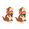 Pride Rainbow Squirrel Enamel Pin JEWB-N007-242-2