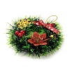 Christmas Wreath PVC Pendant Decorations HJEW-R100-01C-3