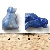 Dyed & Heated Natural Blue Aventurine Carved Dog Figurines DJEW-L023-A07-3