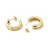 Rack Plating Brass C-shape Stud Earrings EJEW-I268-04G-2