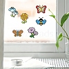 8Pcs Insects & Plants DIY Diamond Sticker Kits PW-WG74ECF-01-2