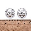 UV Plated ABS Bead Caps OACR-D316-04B-12-3