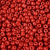 6/0 Baking Paint Glass Round Seed Beads SEED-S036-01C-15-3
