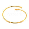 Ion Plating(IP) 304 Stainless Steel Cuff Bangles BJEW-P331-10G-1