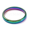 Ion Plating(IP) 304 Stainless Steel Flat Plain Band Rings STAS-I160-D-17mm-M-2