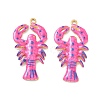 304 Stainless Steel Enamel Pendants STAS-Q119-16G-02-1
