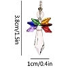 Glass Angel Pendant Decorations HJEW-PW0002-03D-1