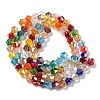 Transparent Electroplate Glass Beads Strands EGLA-A039-T4mm-B29-2