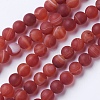 Natural Grade A Striped Agate/Banded Agate Beads Strands G-E478-02-8mm-1