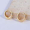 Shiny Brass Hoop Earrings DV5282-1