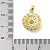 Brass Micro Pave Cubic Zirconia Pendants KK-E111-01G-3