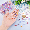   180pcs 9 colors Electroplate Transparent Glass Bead EGLA-PH0001-34-3